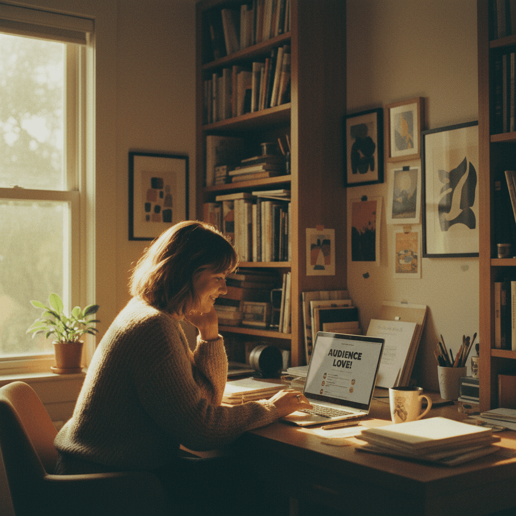 Creator managing subscriber growth and engagement